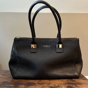 Genuine FURLA Black Satchel
